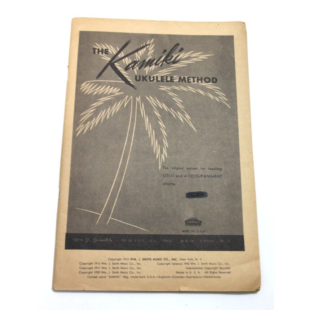 Kamiki Ukulele Method Guide Song Booklet Vintage 1917 Hawaiian Music Instruction